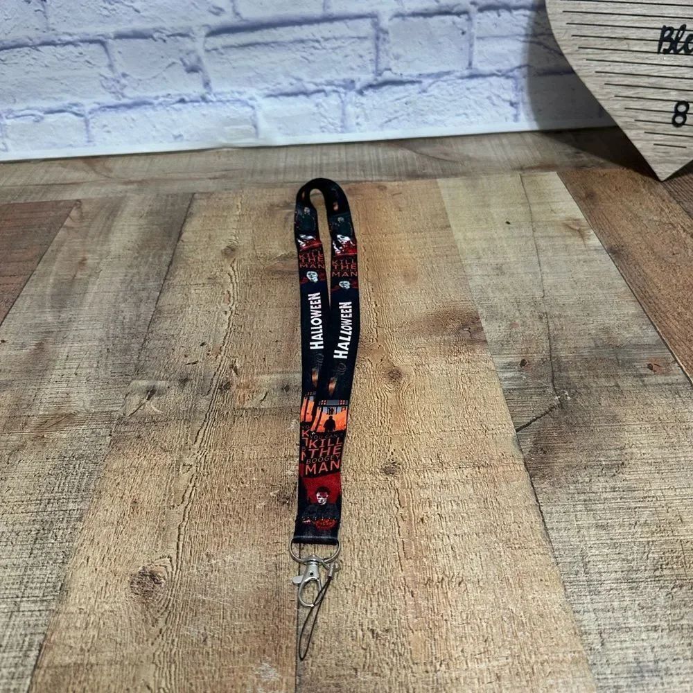 💜 Halloween Michael Myers John Carpenter Horror Movie Neck Lanyard Keychain